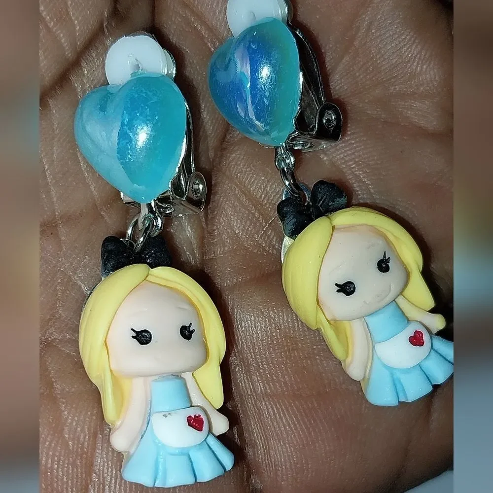 Beautiful fashion clip-on kids earrings
